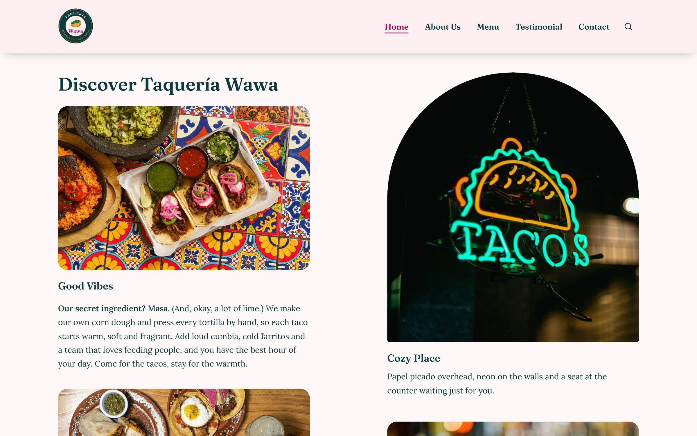 Taquería Wawa (Portfolio piece)